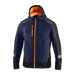 Kurtka męska softshell Sparco TECH granatowo-pomarańczowa