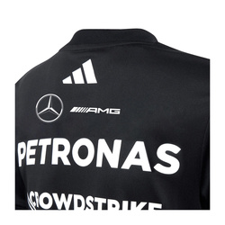 Koszulka t-shirt dziecięca czarna Team Mercedes AMG F1 2025