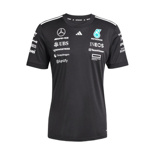 Koszulka damska t-shirt czarna Team Mercedes AMG F1 2025