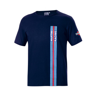 Koszulka t-shirt męska Stripes Sparco Martini Racing granatowa Koszulka t-shirt męska Stripes Sparco Martini Racing granatowa