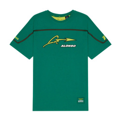 Koszulka t-shirt męska zielona Band Alonso Kimoa Aston Martin F1 2024