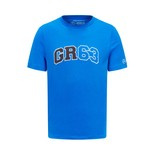 T-shirt męski George Russell Logo Blue Mercedes AMG F1 