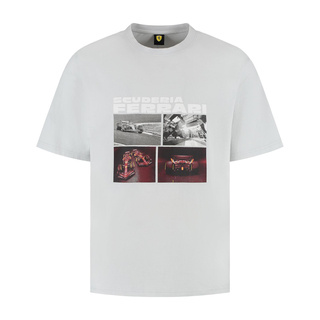 Koszulka T-shirt męska szara Driver Ferrari F1 2025