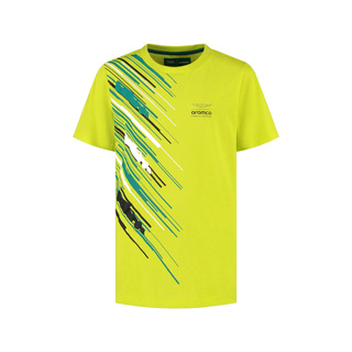 Koszulka t-shirt dziecięca Graphic limonkowa Aston Martin F1 2025