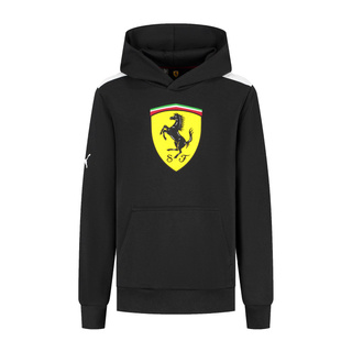 Bluza dziecięca Hoodie Shield czarna Ferrari F1 2025