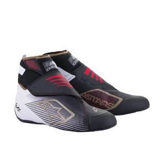 Buty kartingowe Alpinestars TECH 1-KZ V2 czarno-białe Buty kartingowe Alpinestars TECH 1-KZ V2 czarno-białe