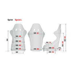 Fotel Sparco SPRINT+ SKY czarny (homologacja FIA)