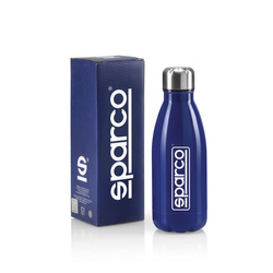 Bidon metalowy Sparco LOGO niebieski