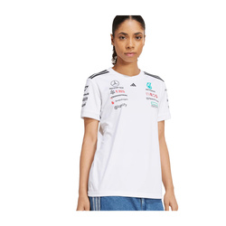 Koszulka damska t-shirt biała Team Mercedes AMG F1 2025