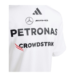 Koszulka t-shirt dziecięca biała Team Mercedes AMG F1 2025