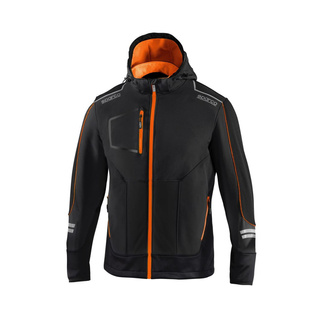 Kurtka męska softshell Sparco TECH czarno-pomarańczowa Kurtka męska softshell Sparco TECH czarno-pomarańczowa