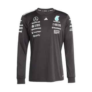 Koszulka męska longsleeve czarna Team Mercedes AMG F1 2025