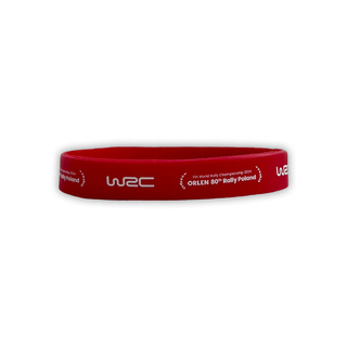 Opaska silikonowa czerwona Rally Poland WRC