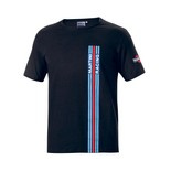 Koszulka t-shirt męska Stripes Sparco Martini Racing czarna