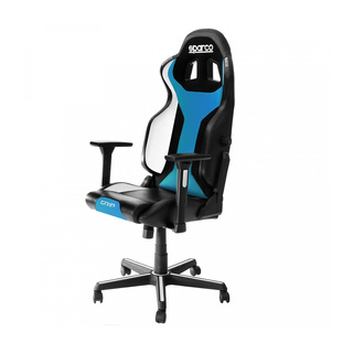Chaise de bureau Sparco GRIP SKY noir et cyan Chaise de bureau Sparco GRIP SKY noir et cyan