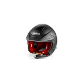 Kask otwarty Sparco Flux RJ-i czarny/czerwony (FIA)