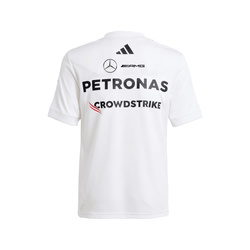 Koszulka t-shirt dziecięca biała Team Mercedes AMG F1 2025