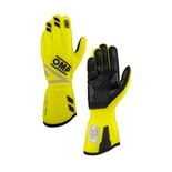 Rękawice wyścigowe OMP ONE EVO FX żółte (FIA)