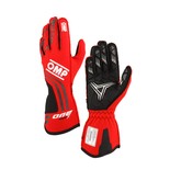 Rękawice wyścigowe OMP ONE EVO X MY24 czerwone (FIA)