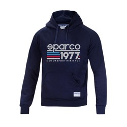 Bluza męska z kapturem 1977 Sparco granatowa