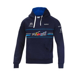 Bluza męska z kapturem Rally Car M-Sport Sparco granatowa