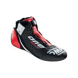 Buty wyścigowe OMP ONE EVO X R czarno-czerwone (FIA)