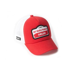 Czapka baseballowa dziecięca Trucker czerwona Rally Poland WRC 2024