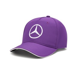 Czapka baseballowa dziecięca fioletowa Lewis Hamilton Mercedes AMG F1 2024