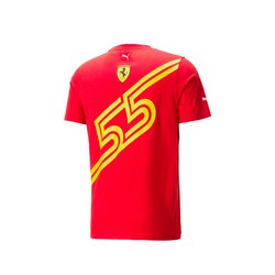 Koszulka T-shirt męska Sainz SE Red Ferrari F1 