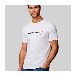 Koszulka t-shirt męska Essentials biała McLaren F1 2024