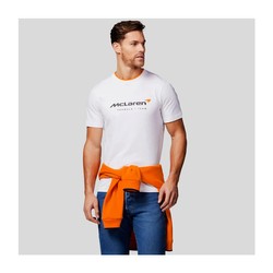 Koszulka t-shirt męska Essentials biała McLaren F1 2024