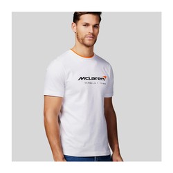 Koszulka t-shirt męska Essentials biała McLaren F1 2024